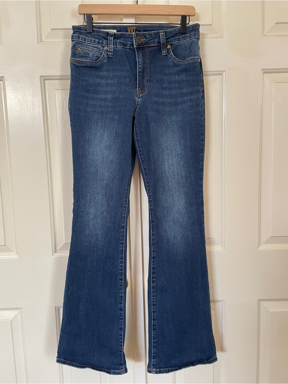 KUT from the Kloth Nicole High Rise Bootcut Jeans Size 8 Dark Wash
